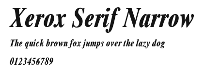 Xerox Serif Narrow Preview