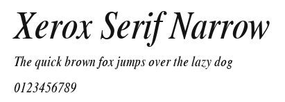 Xerox Serif Narrow Preview