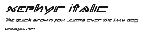 Xephyr Italic Preview