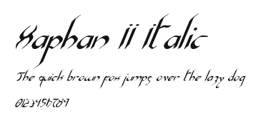 Xaphan II Italic Preview