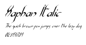 Xaphan Italic Preview