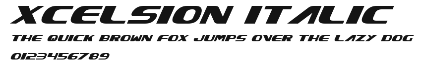Xcelsion Italic Preview