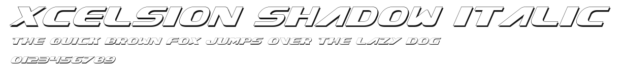 Xcelsion Shadow Italic Preview