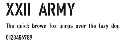XXII ARMY Preview