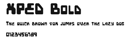 XPED Bold Preview