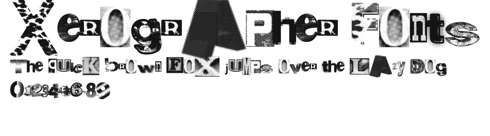 Xerographer Fonts Preview