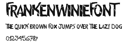 frankenwiniefont Preview
