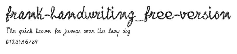 frank-handwriting_free-version Preview