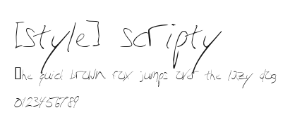 [style] scripty Preview