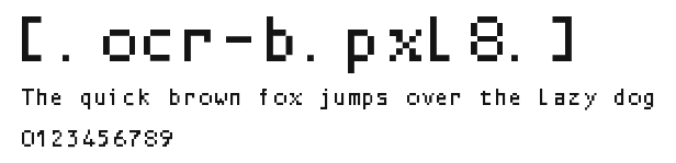 [.ocr-b.pxl8.] Preview