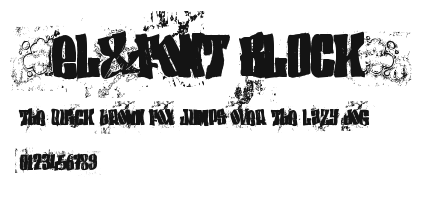 (el&font BLOCK) Preview