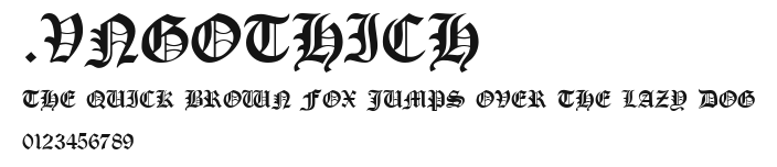 .VnGothicH Preview