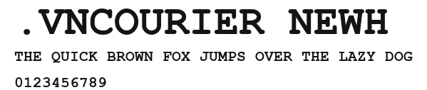 .VnCourier NewH Preview