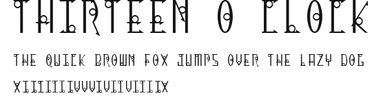 Thirteen O Clock Preview