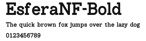 EsferaNF-Bold Preview