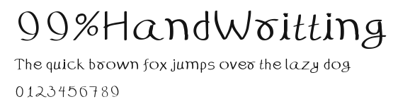 99%HandWritting Preview
