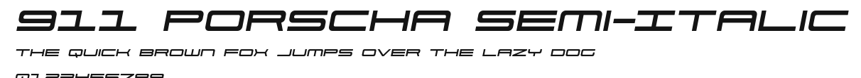 911 Porscha Semi-Italic Preview
