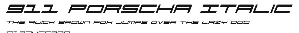 911 Porscha Italic Preview