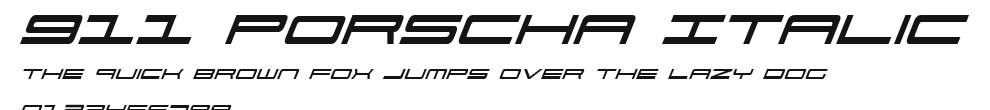 911 Porscha Italic Preview