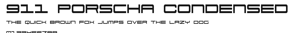911 Porscha Condensed Preview