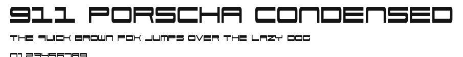 911 Porscha Condensed Preview