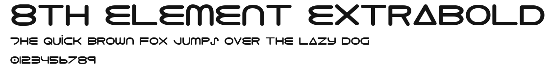 8th Element ExtraBold Preview