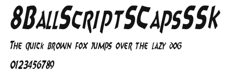 8BallScriptSCapsSSK Preview