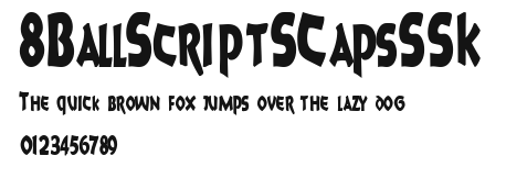 8BallScriptSCapsSSK Preview