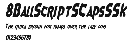 8BallScriptSCapsSSK Preview