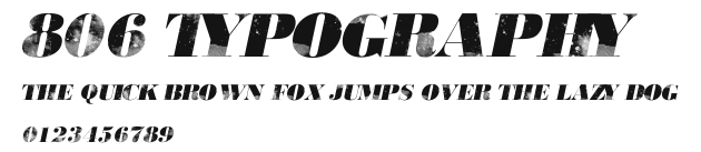 806 Typography Preview
