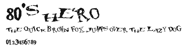 80's hero Preview