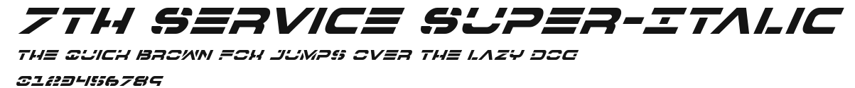 7th Service Super-Italic Preview