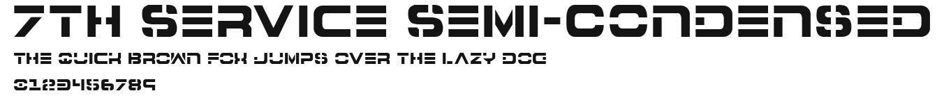 7th Service Semi-Condensed Preview