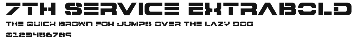 7th Service ExtraBold Preview