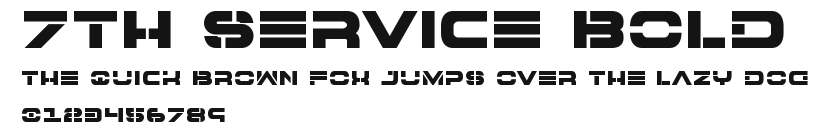 7th Service Bold Preview