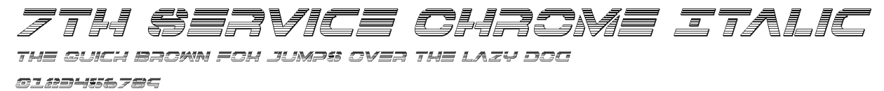 7th Service Chrome Italic Preview