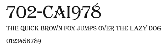 702-CAI978 Preview