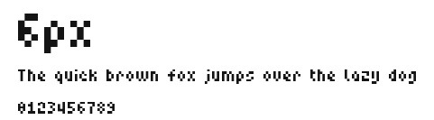 6px Preview