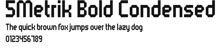 5Metrik Bold Condensed Preview