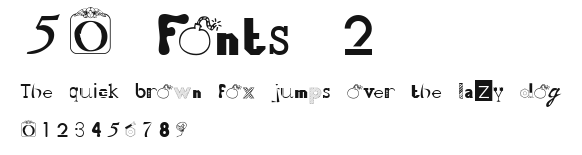 50 Fonts 2 Preview
