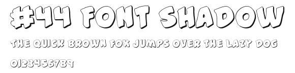 #44 Font Shadow Preview