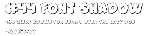 #44 Font Shadow Preview