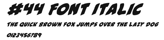 #44 Font Italic Preview