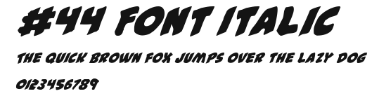 #44 Font Italic Preview