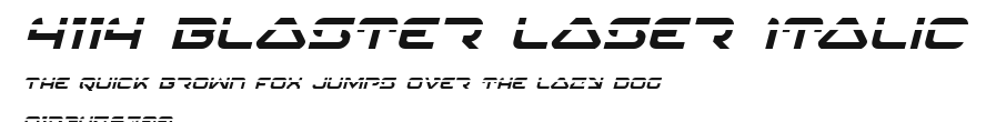 4114 Blaster Laser Italic Preview