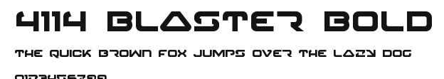 4114 Blaster Bold Preview