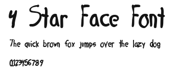 4 Star Face Font Preview