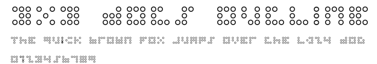 3x3 dots Outline Preview