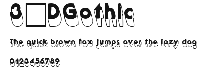 3-DGothic Preview