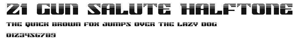 21 Gun Salute Halftone Preview